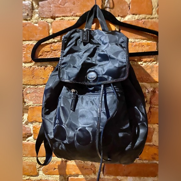 Coach Bags Clearout Coach Getaway Nylon Signature Backpack Black Signature F378 Poshmark